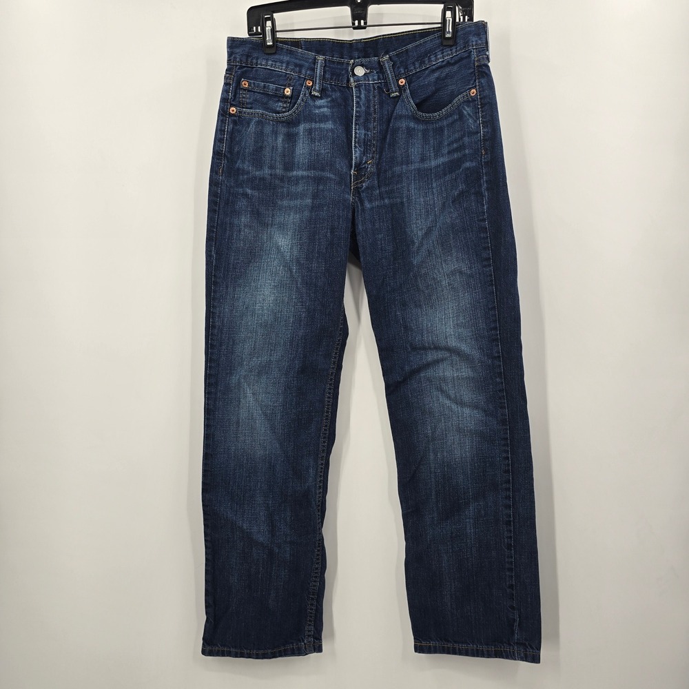 Levis 514 Straight Fit Mens Jeans Dark Wash Denim Blue 32x30 00514-0541